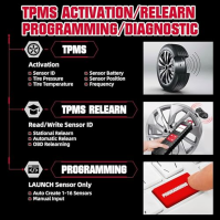 LAUNCH X431 TSGun TPMS aktivace, přeučování, resetování a programování snímačů TPMS, práce s X431 V/V+, PRO3S+, Pro5 a PAD V atd